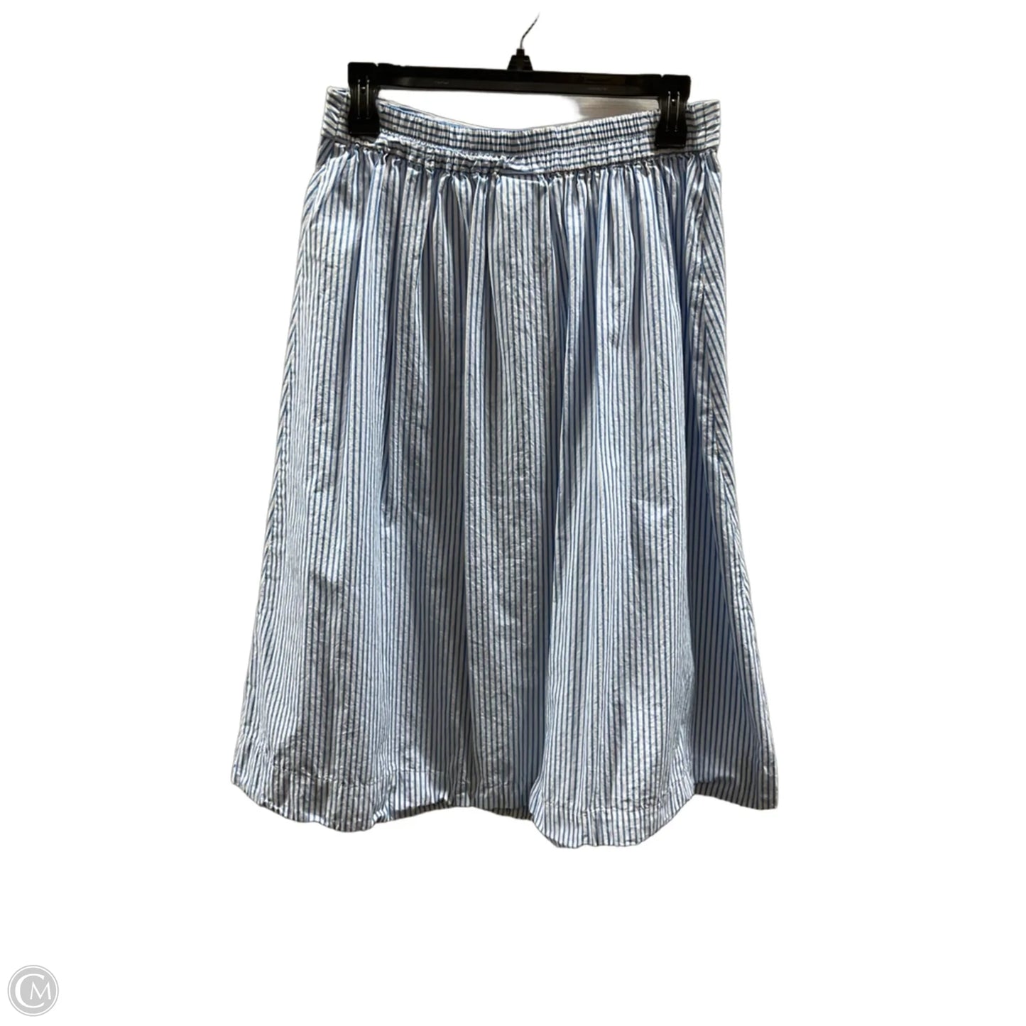 Skirt Midi By A New Day In Striped Pattern, Size: M