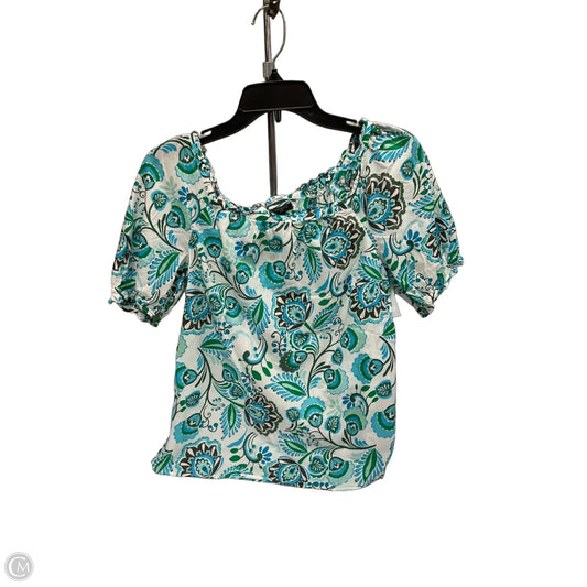 Top Short Sleeve By Talbots In Multi-colored, Size: Mp