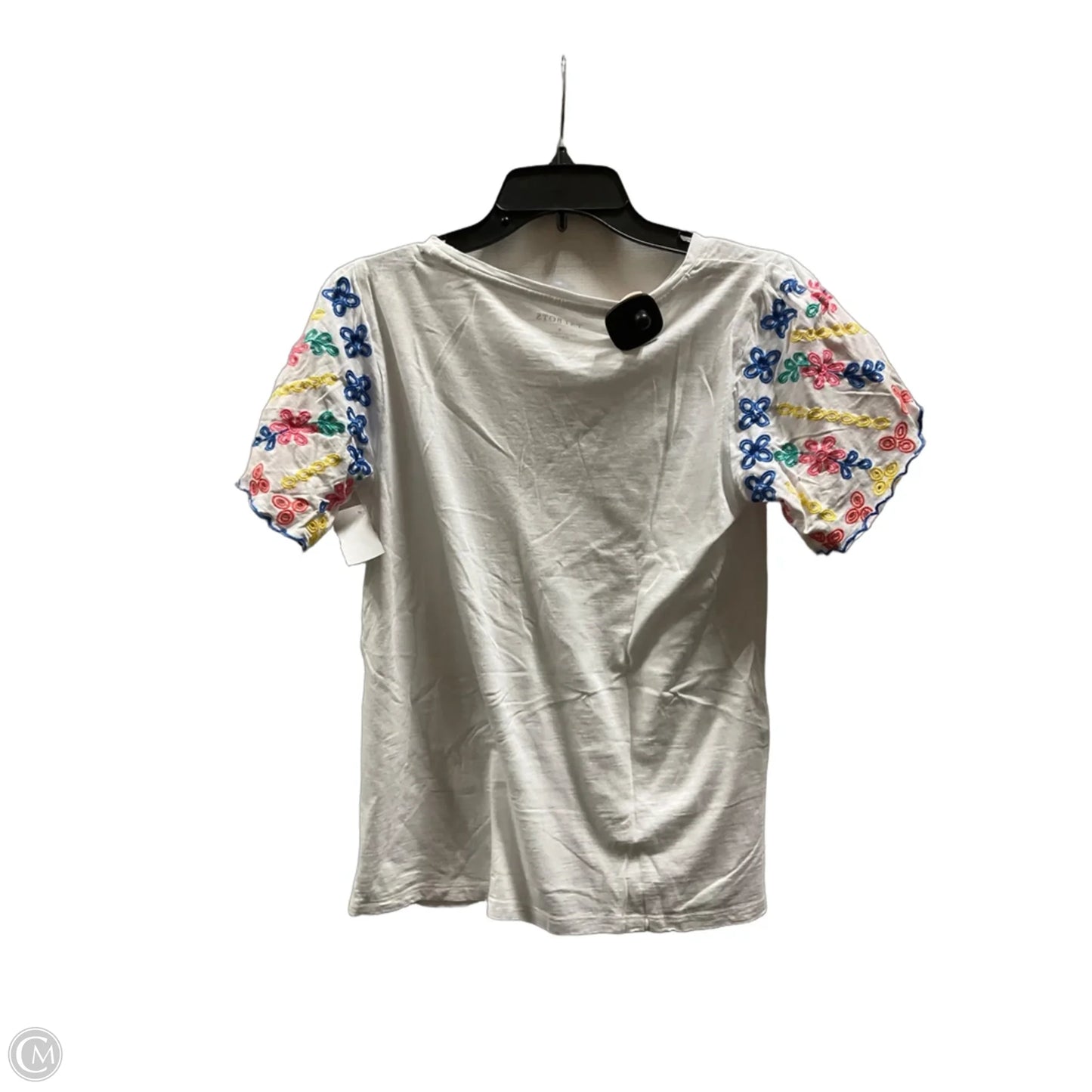 Top Short Sleeve By Talbots In White, Size: S