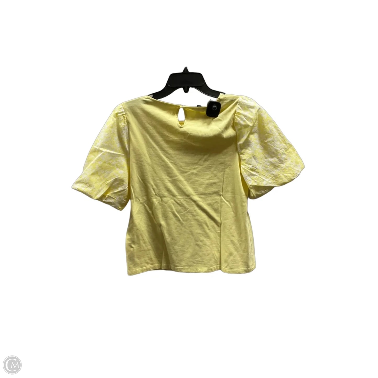 Top Short Sleeve By Talbots In Yellow, Size: Mp