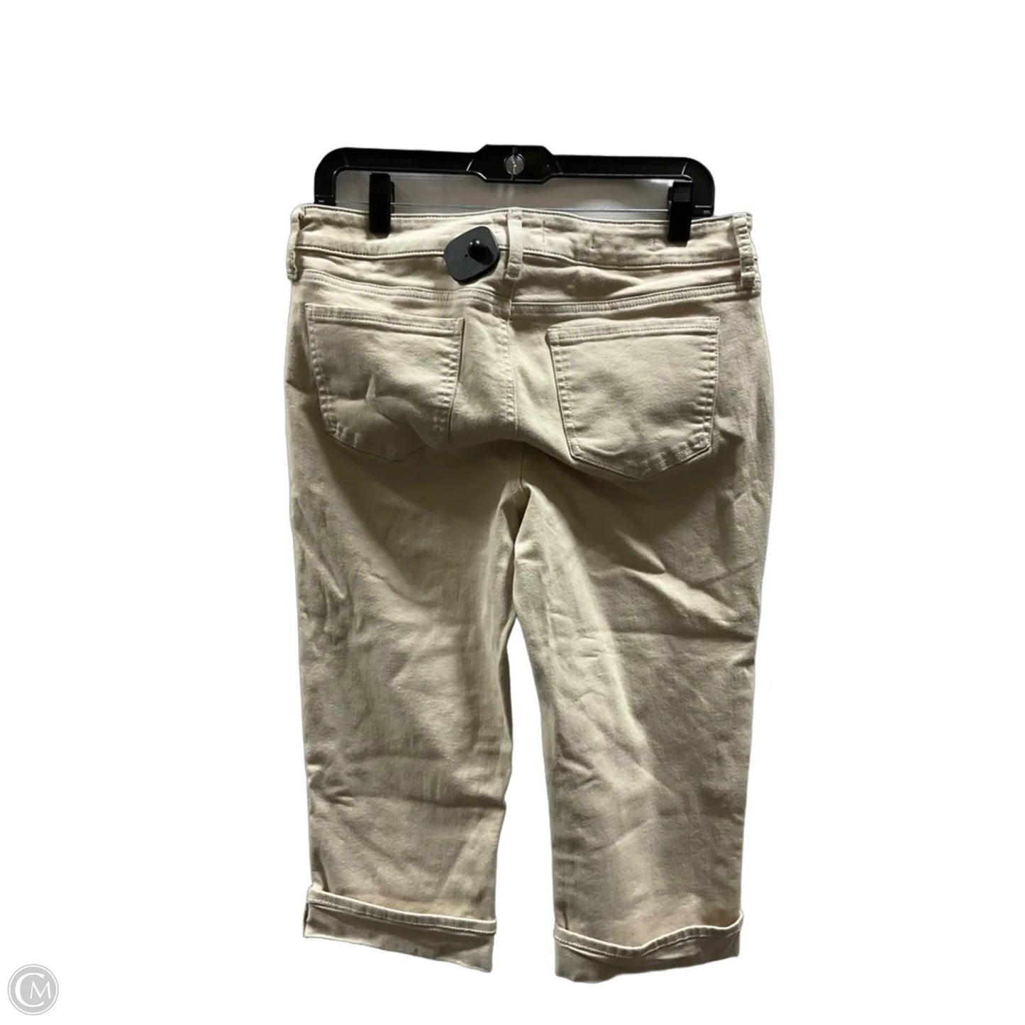 Jeans Cropped By Not Your Daughters Jeans In Tan Denim, Size: 10p