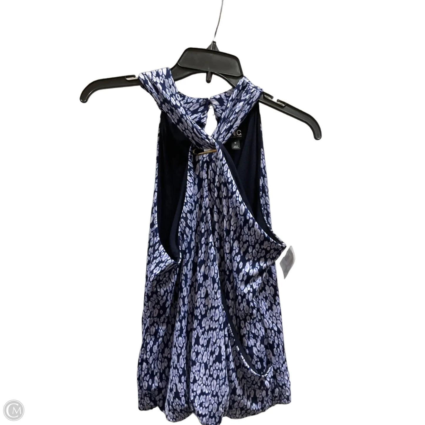 Top Sleeveless By Inc In Blue, Size: M