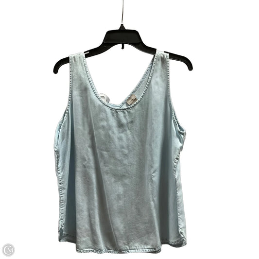 Top Sleeveless By Chicos In Blue, Size: L