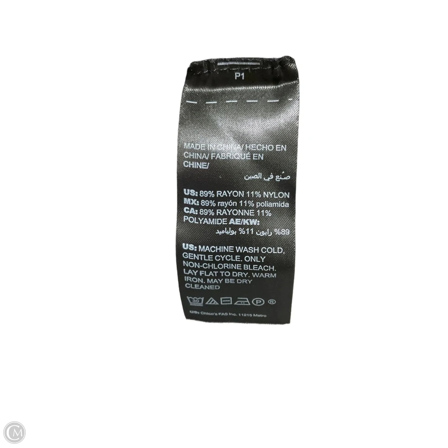 Top Short Sleeve By White House Black Market In Black, Size: L