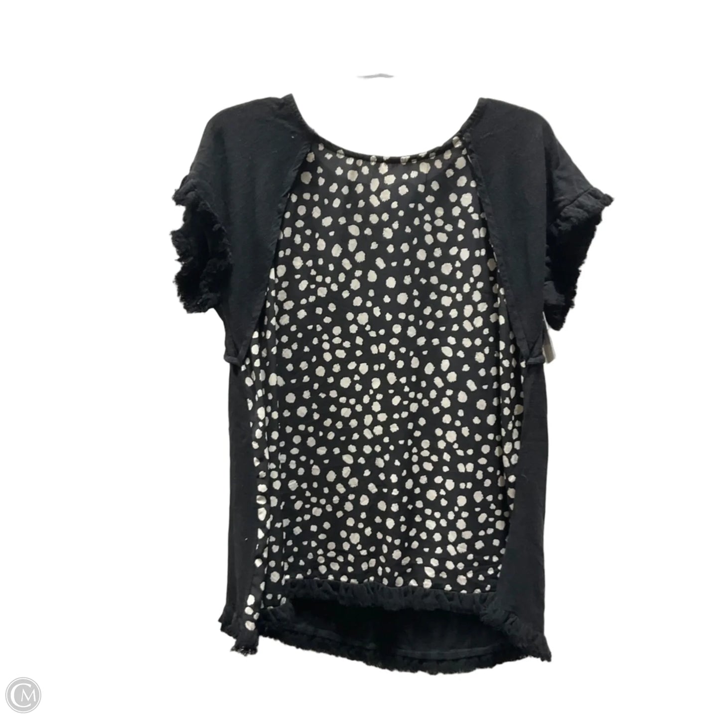Top Short Sleeve By Umgee In Black & White, Size: S