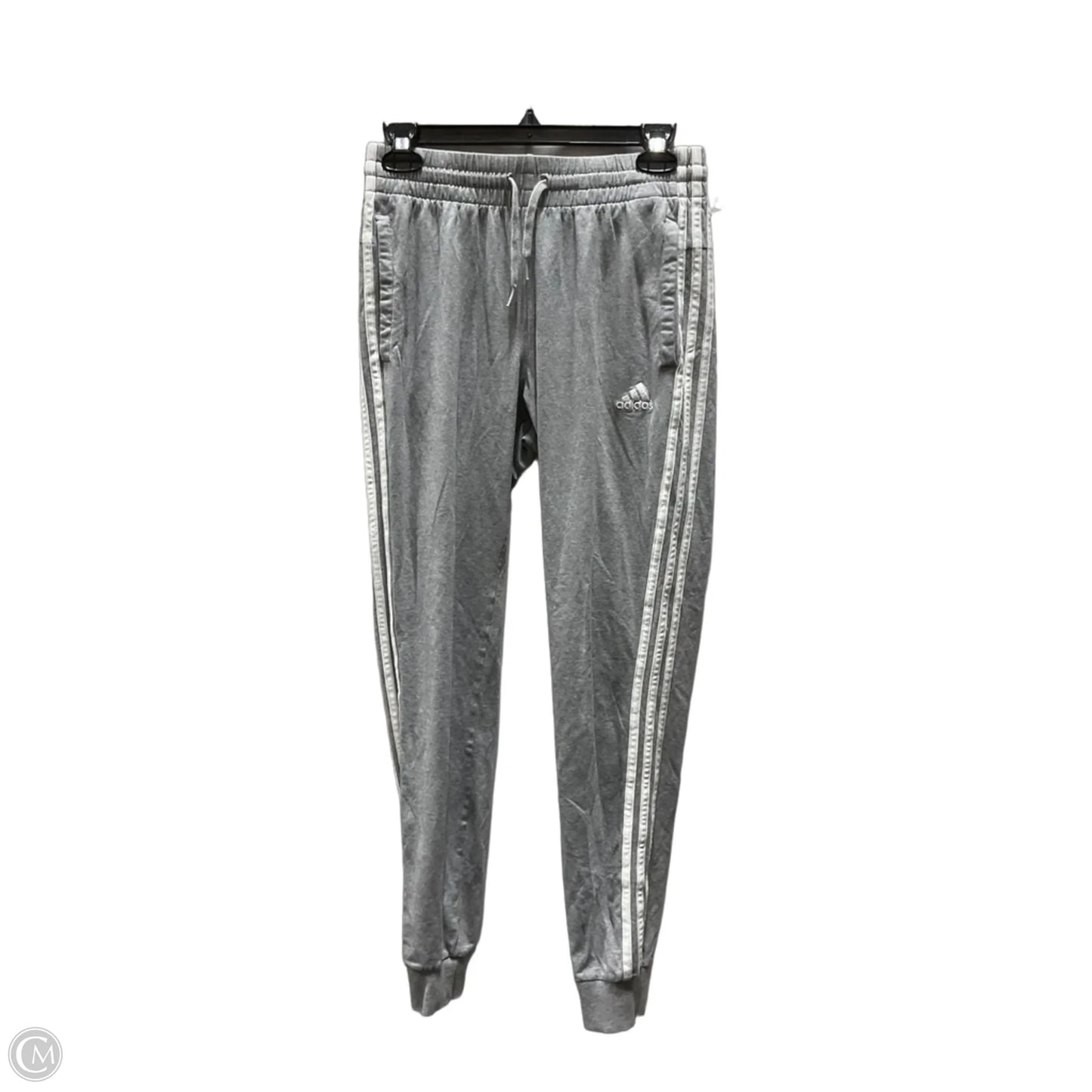 Athletic Pants By Adidas In Grey, Size: S
