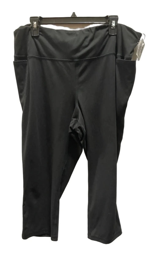 Athletic Capris By Livi Active In Black, Size: 2x