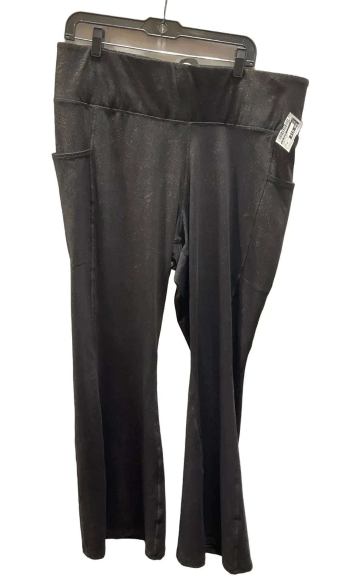 Athletic Pants By Livi Active In Black & Gold, Size: 2x