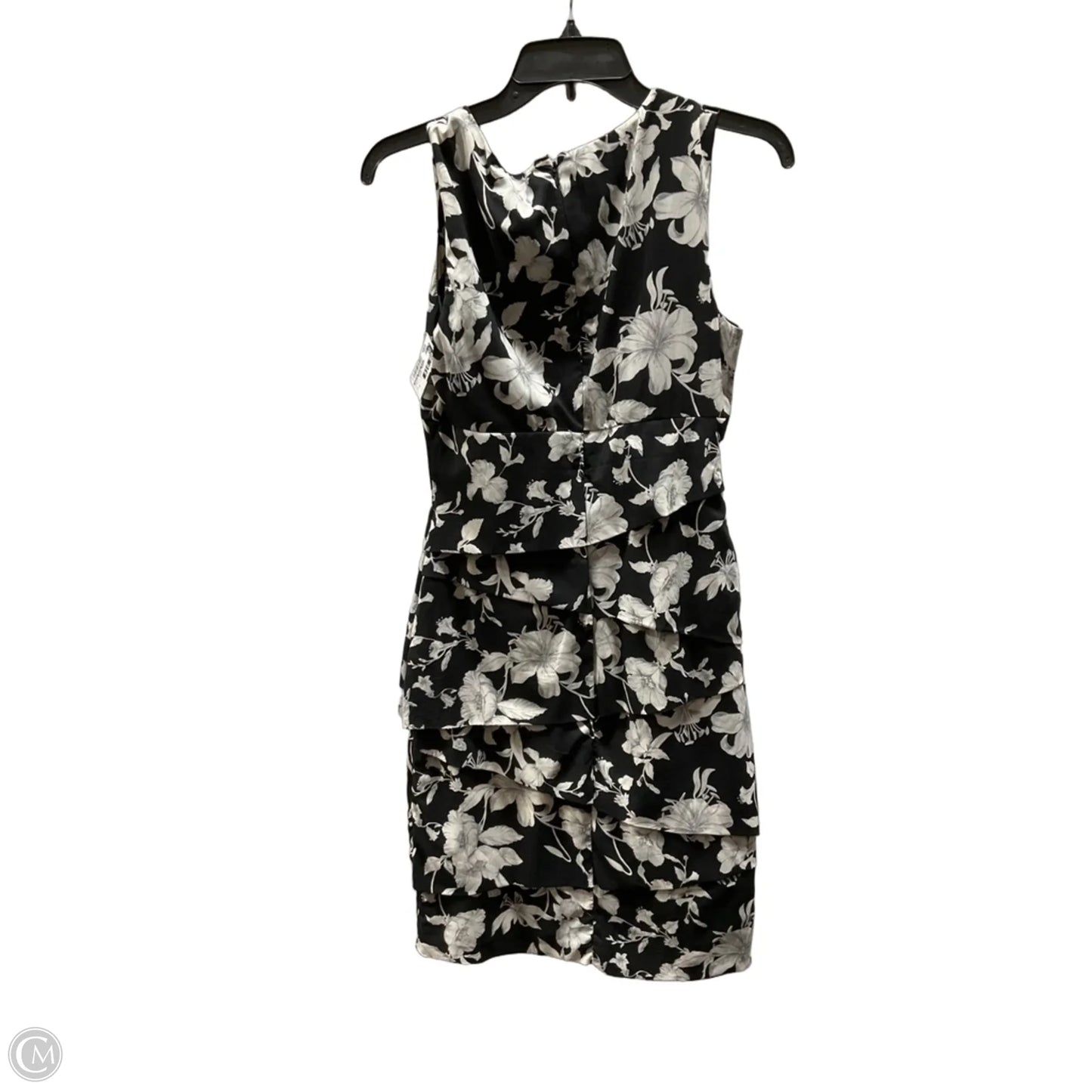 Dress Casual Midi By White House Black Market In Black & White, Size: 6
