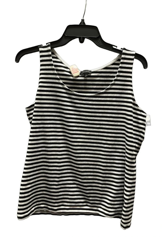Top Sleeveless Basic By Talbots In Striped Pattern, Size: L