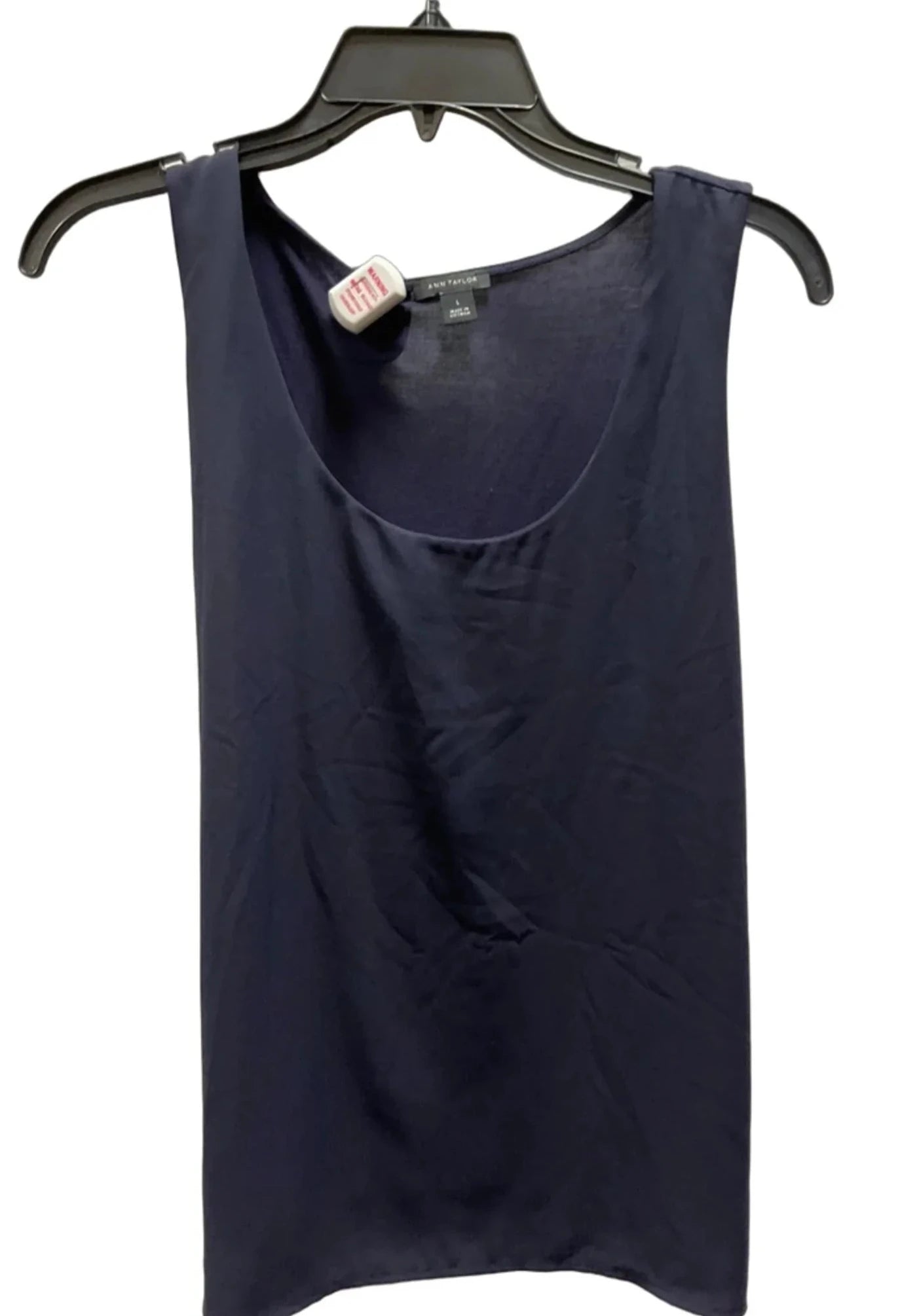Top Sleeveless By Ann Taylor In Navy, Size: L