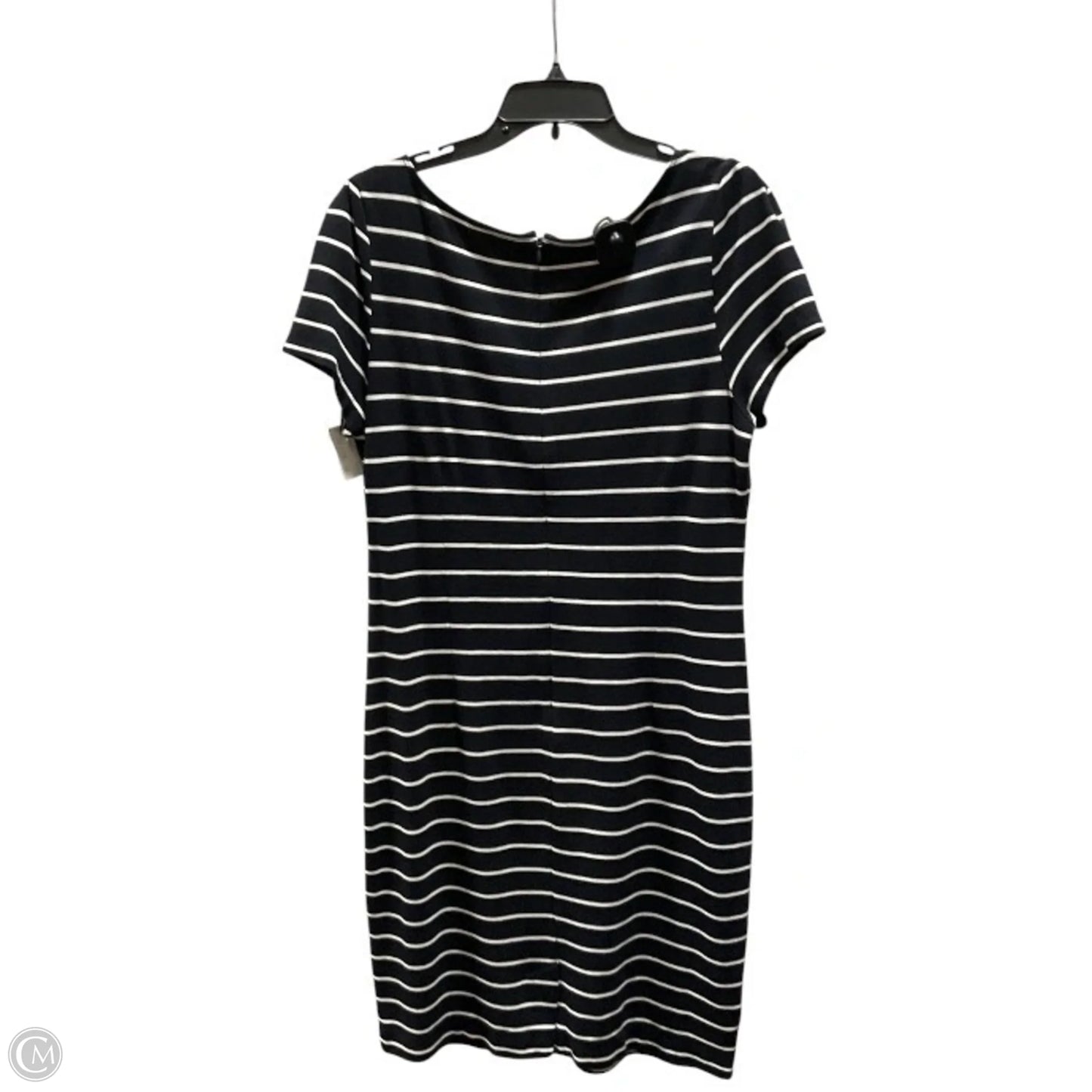 Dress Casual Midi By Ann Taylor In Striped Pattern, Size: Xl