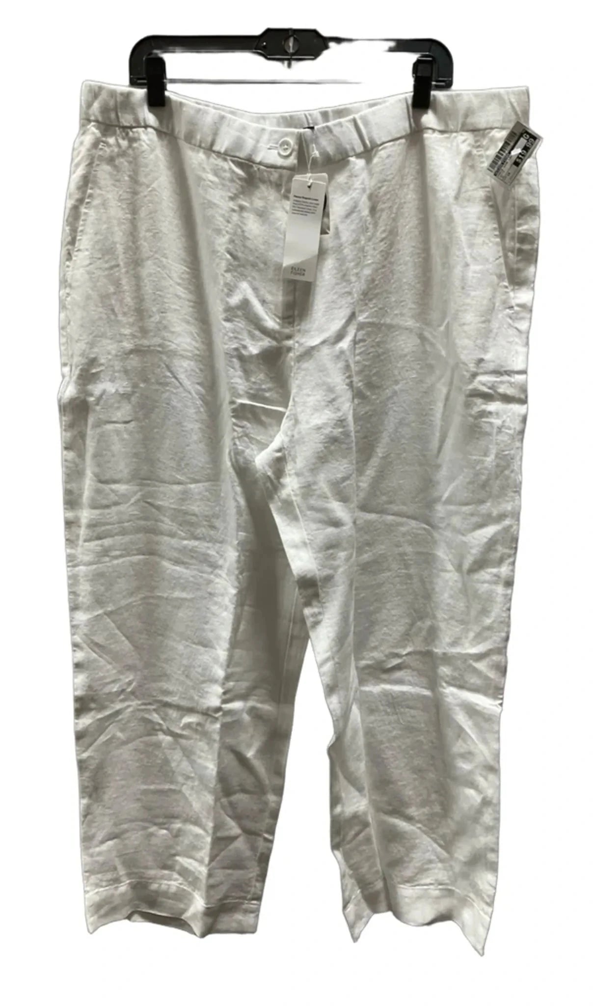 Pants Wide Leg By Eileen Fisher In White, Size: 1x