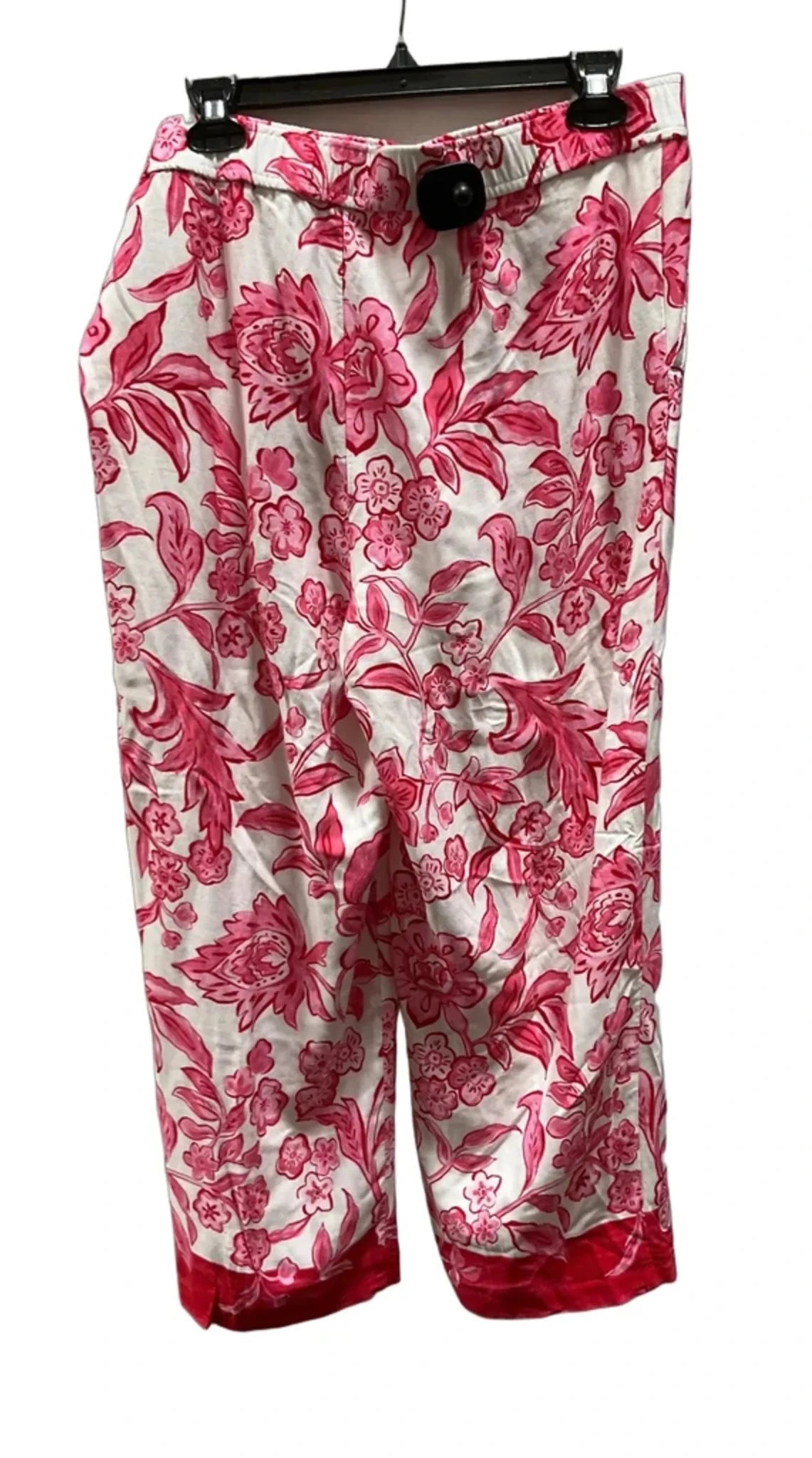 Pants Wide Leg By Talbots In Floral Print, Size: L