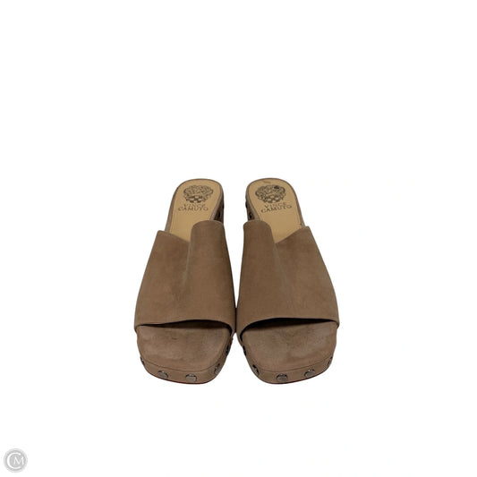 Sandals Heels Block By Vince Camuto In Beige, Size: 9