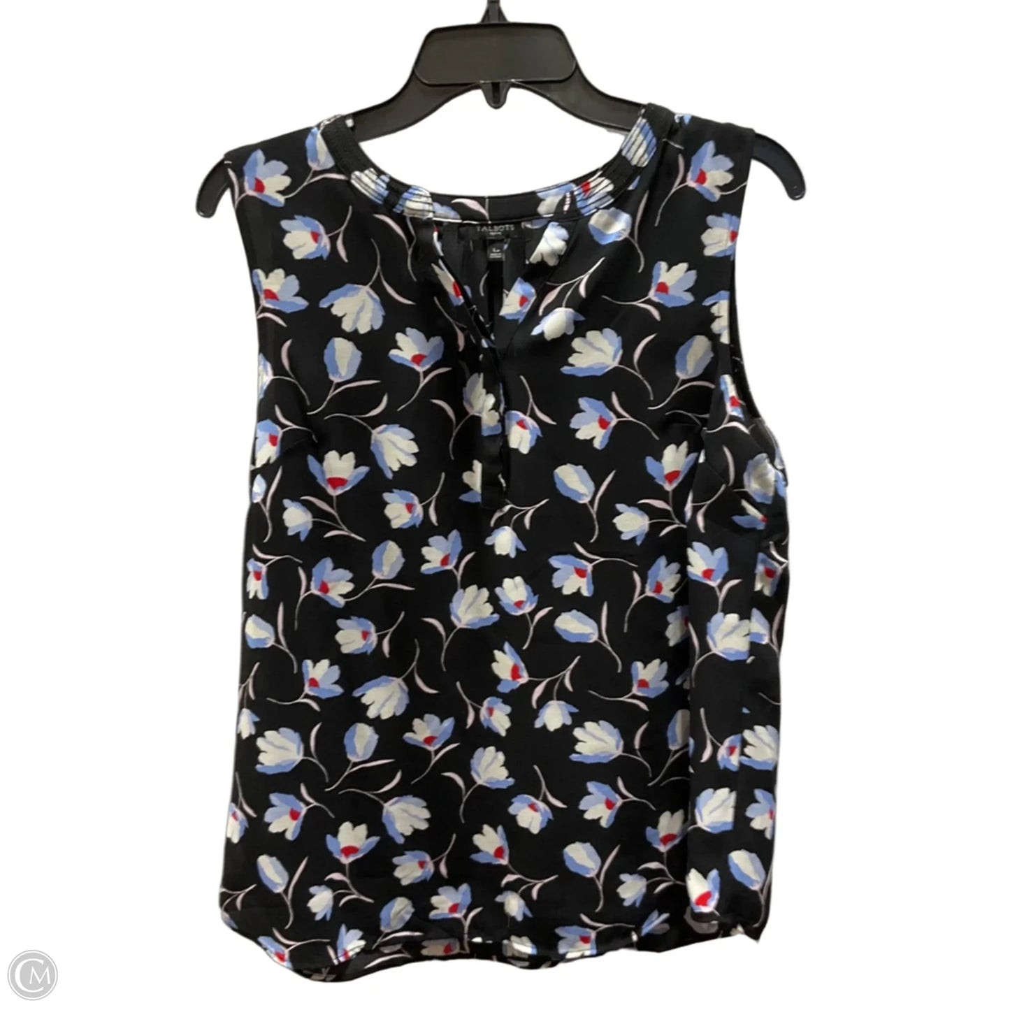 Top Sleeveless By Talbots In Floral Print, Size: Lp