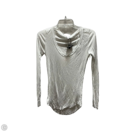 Top Long Sleeve Basic By Zara In White, Size: S