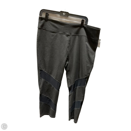 Athletic Leggings By Fabletics In Grey, Size: Xxl