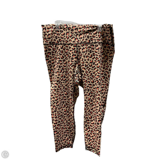 Athletic Leggings By Fabletics In Animal Print, Size: 2x