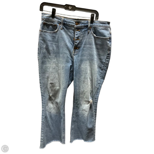 Jeans Cropped By J. Crew In Blue Denim, Size: 8