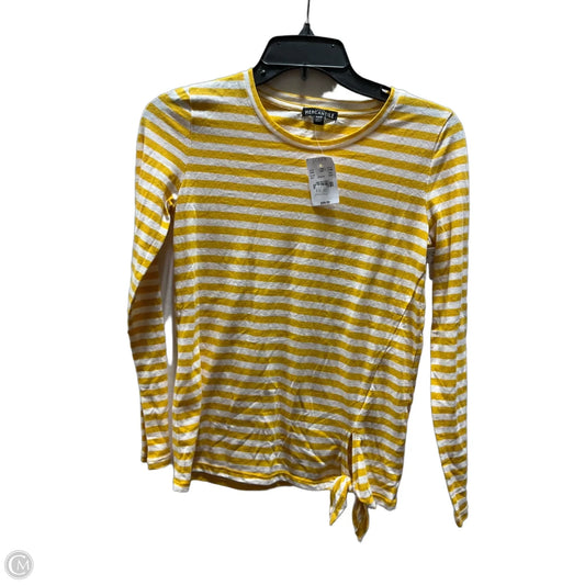 Top Long Sleeve Basic By J. Crew In Striped Pattern, Size: Xxs