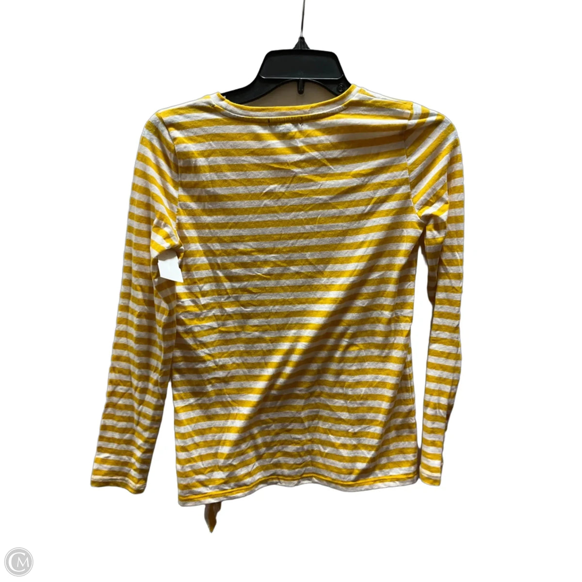 Top Long Sleeve Basic By J. Crew In Striped Pattern, Size: Xxs
