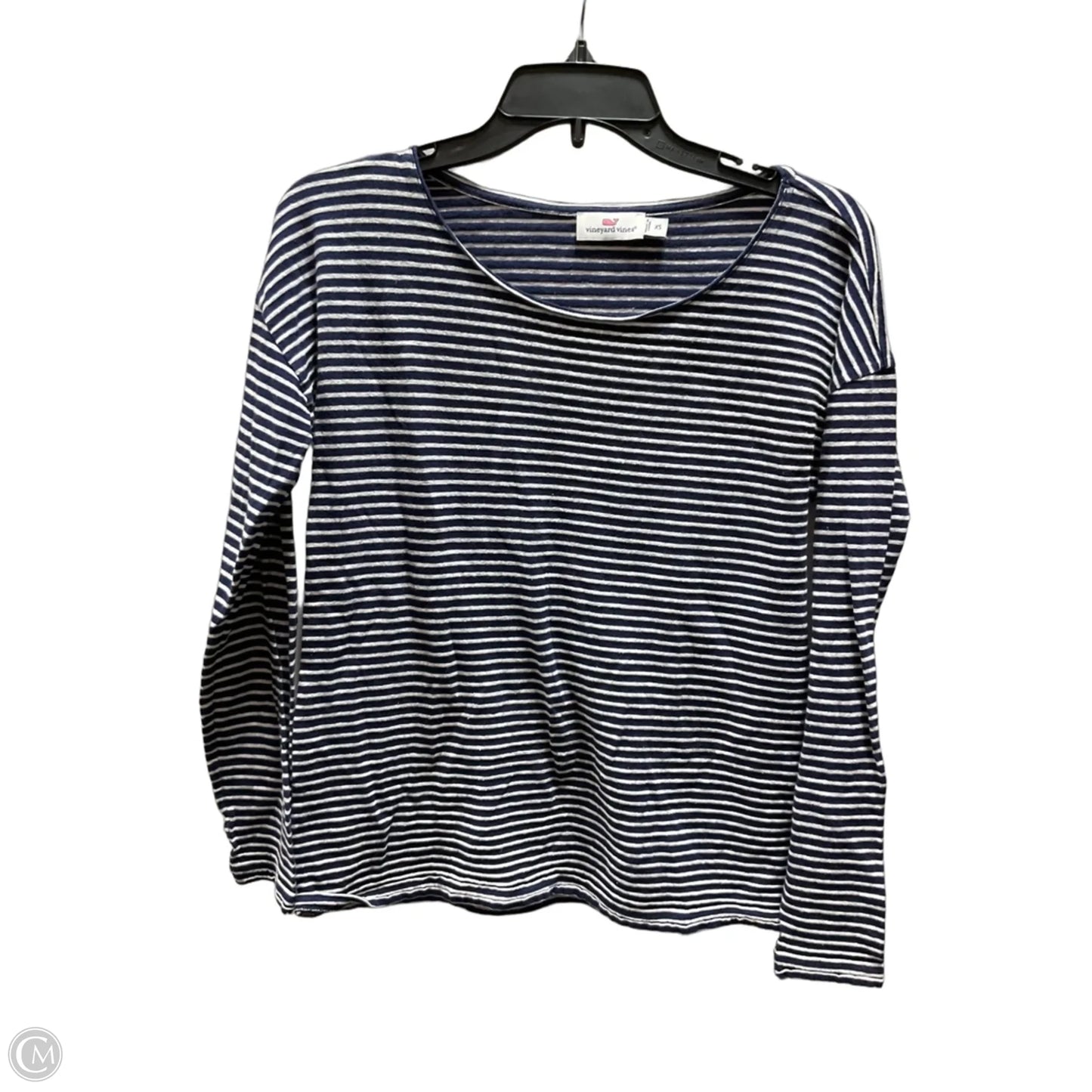 Top Long Sleeve Basic By Vineyard Vines In Striped Pattern, Size: Xs