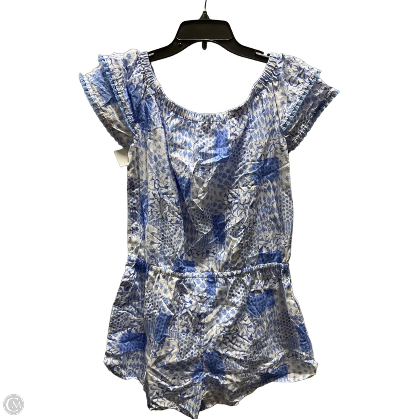 Romper By Vineyard Vines In Blue & White, Size: M