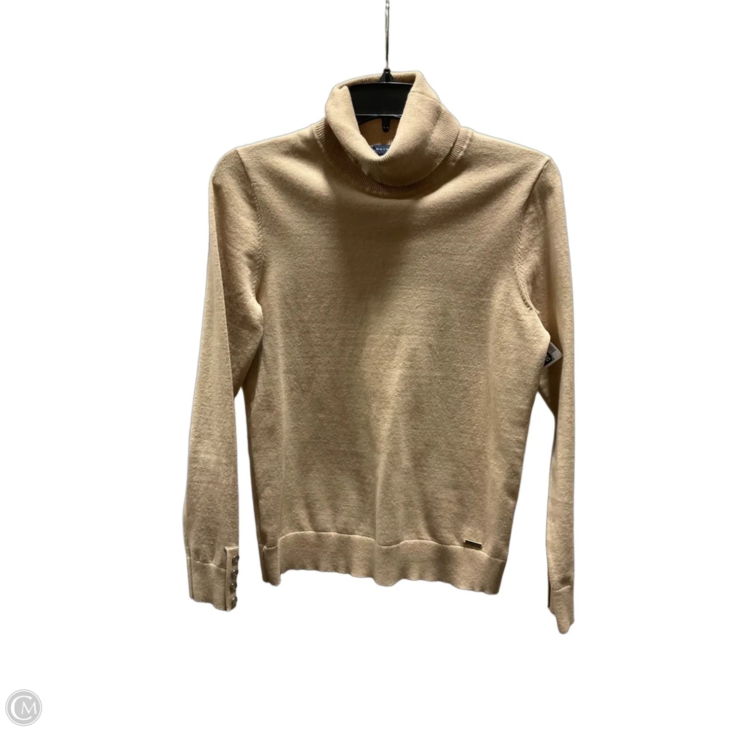Top Long Sleeve By Tommy Hilfiger In Tan, Size: S