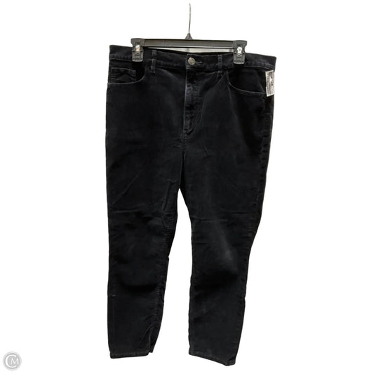 Pants Corduroy By Loft In Black, Size: 16