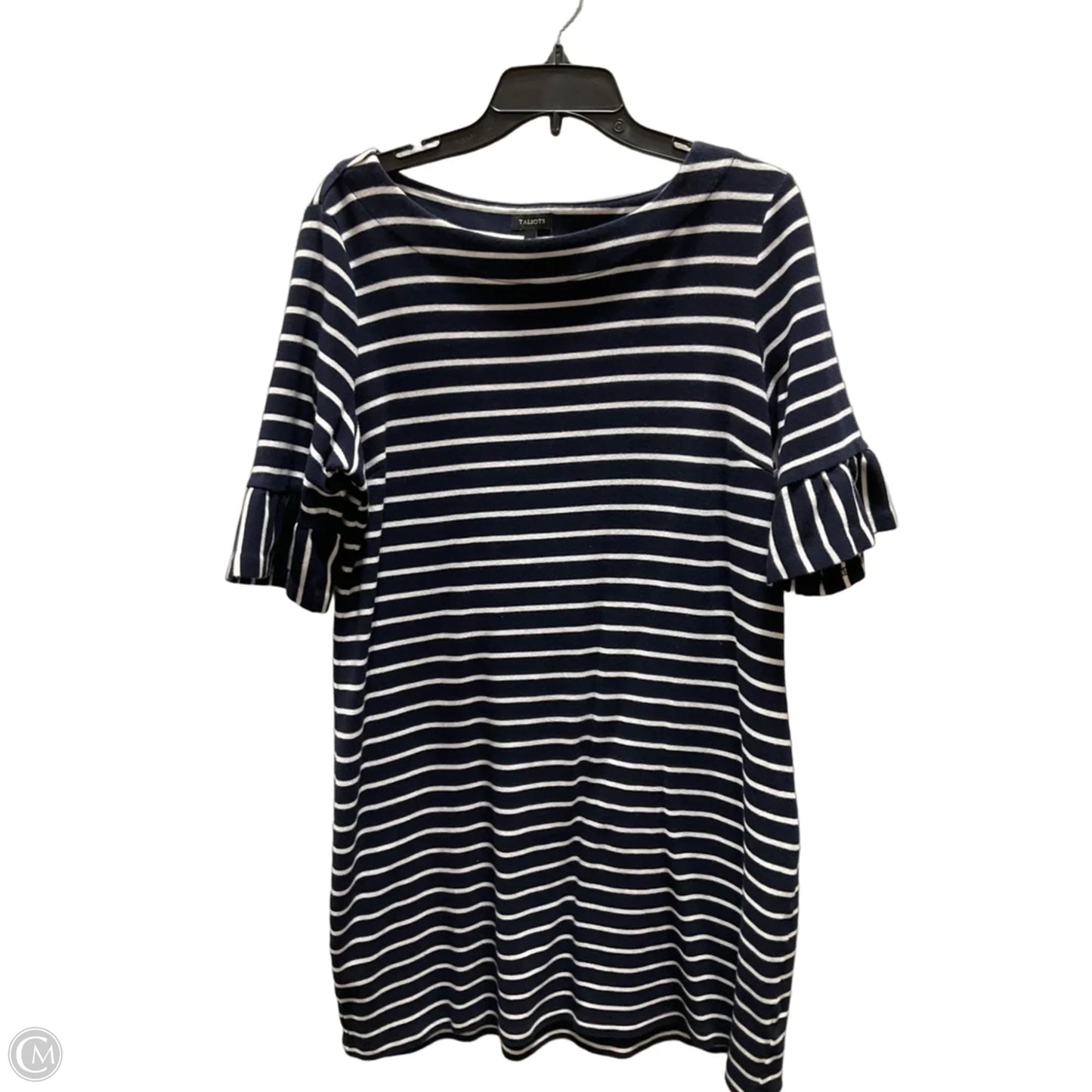 Dress Casual Midi By Talbots In Striped Pattern, Size: Xl