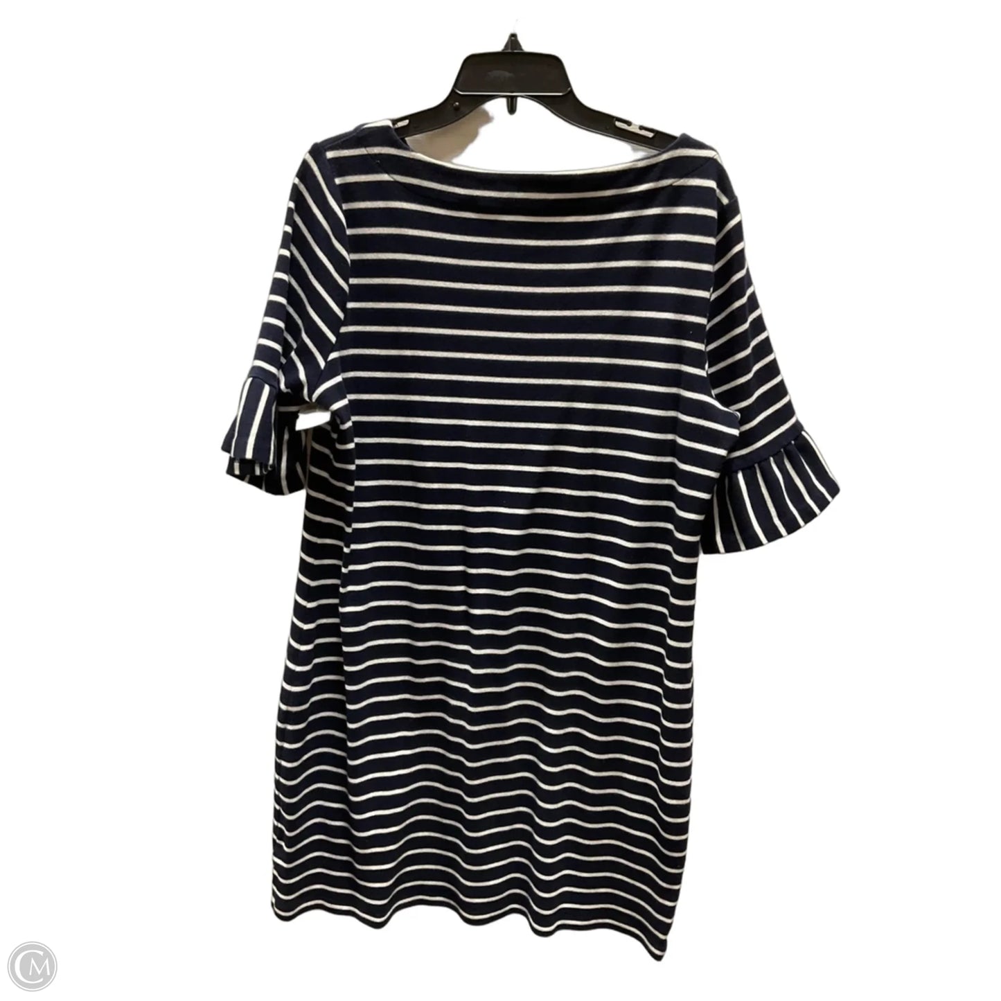 Dress Casual Midi By Talbots In Striped Pattern, Size: Xl