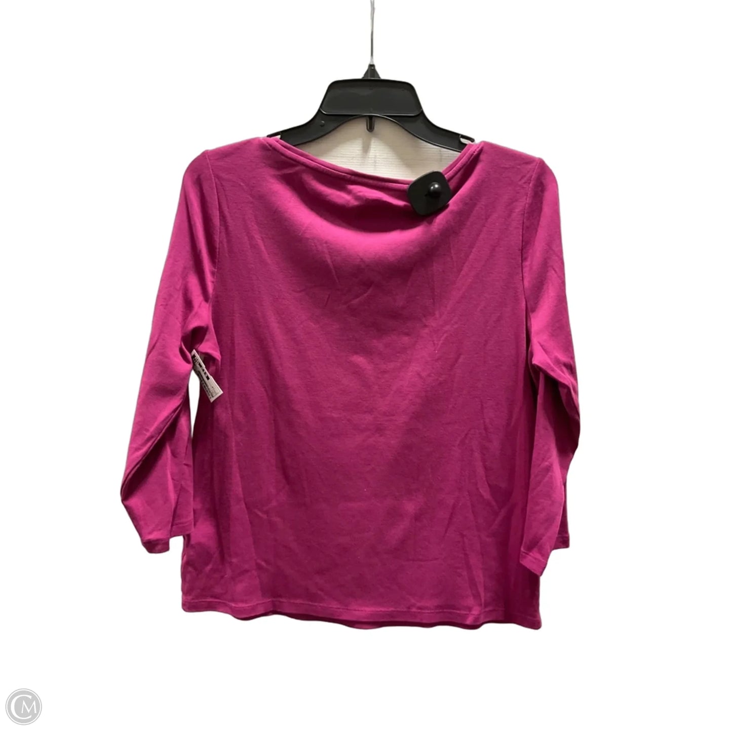 Top Long Sleeve Basic By Talbots In Pink, Size: Lp