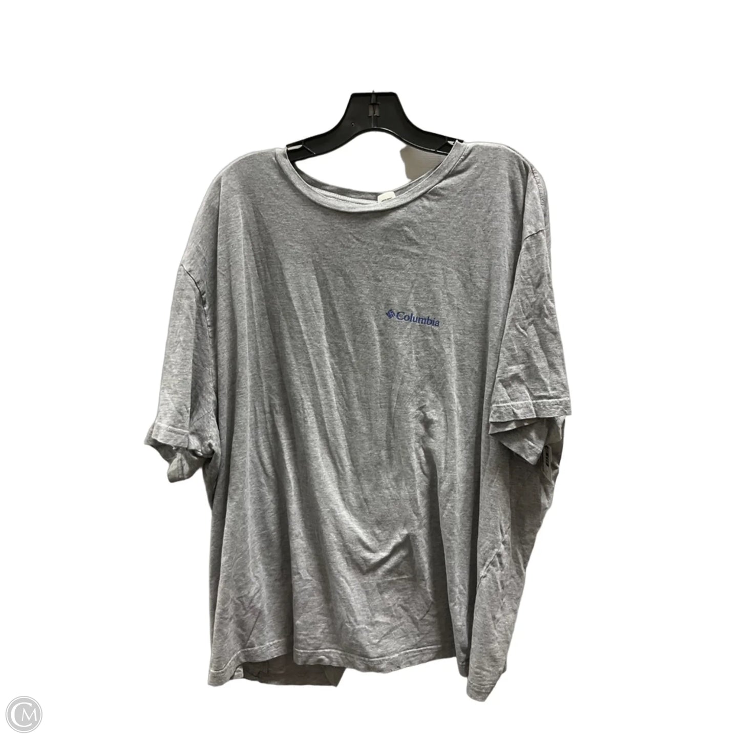 Athletic Top Short Sleeve By Columbia In Grey, Size: 3x