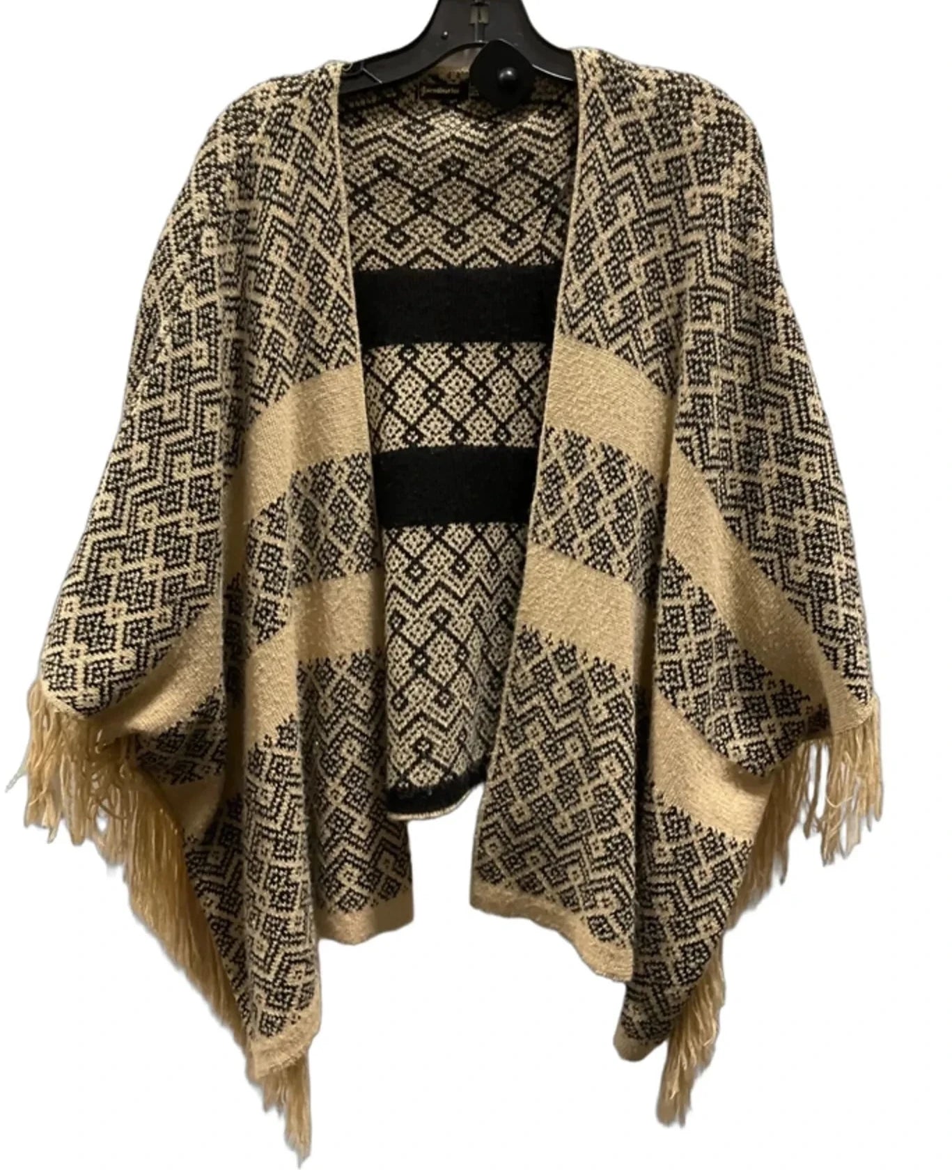 Cardigan By Stradivarius In Black & Tan, Size: M