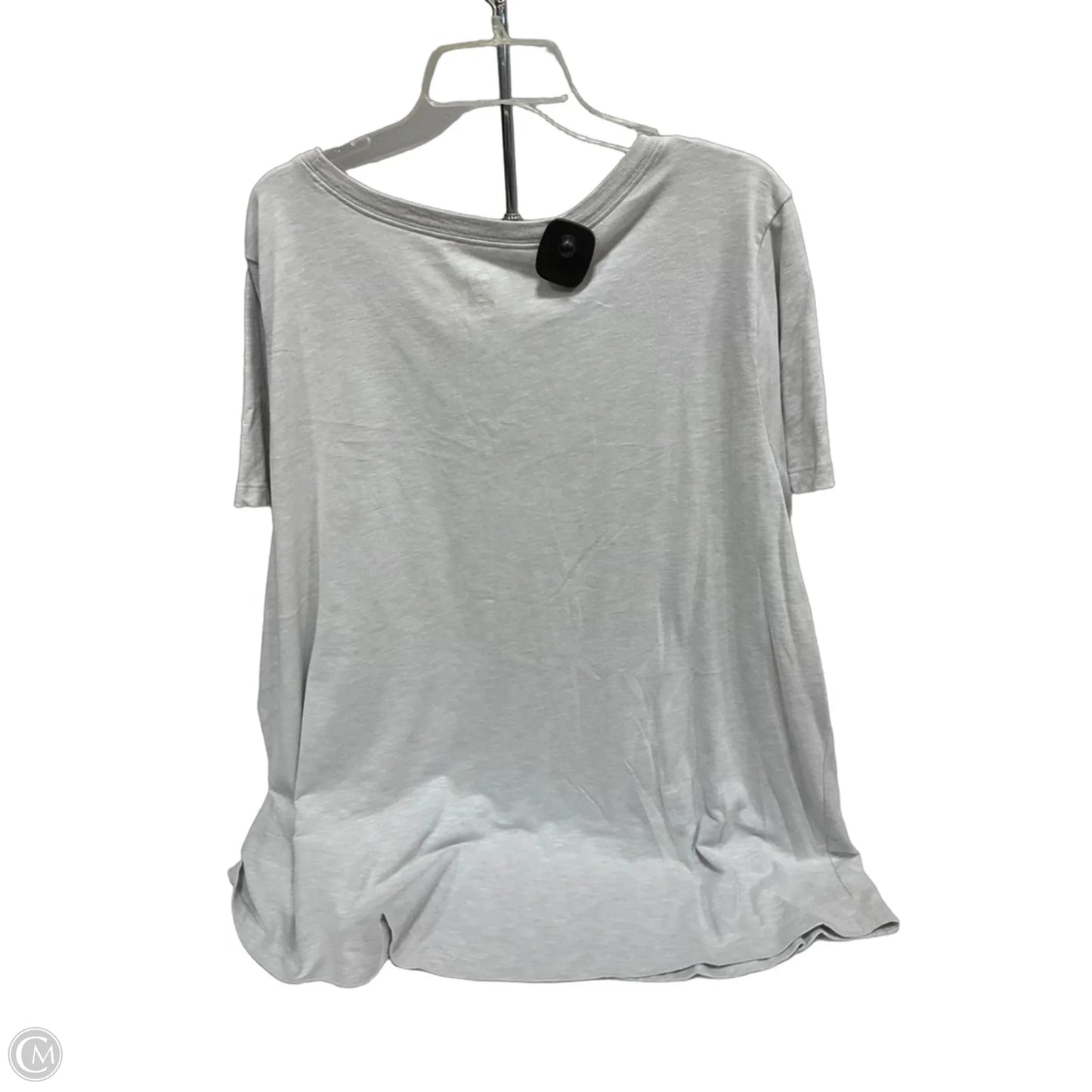 Athletic Top Short Sleeve By Nike Apparel In Grey, Size: 3x