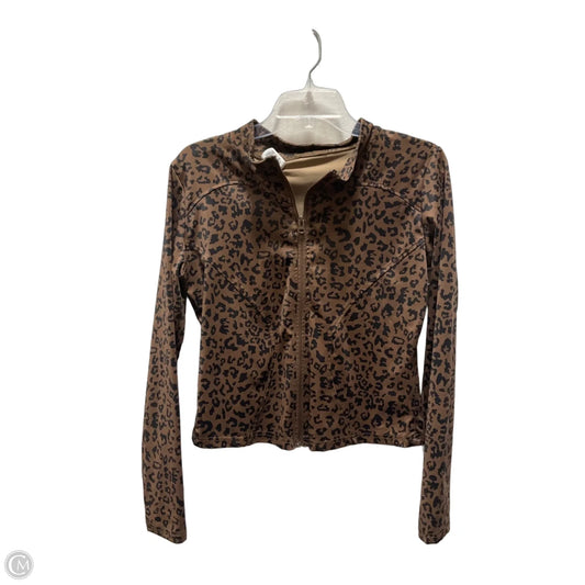 Athletic Jacket By Dazy In Animal Print, Size: Xl
