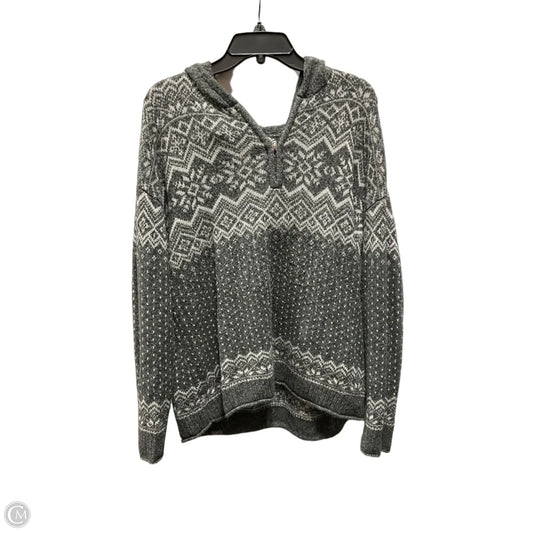 Sweater By Christopher And Banks In Grey & White, Size: Xl