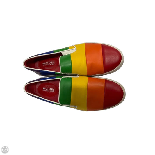 Shoes Flats By Michael By Michael Kors In Rainbow Print, Size: 7