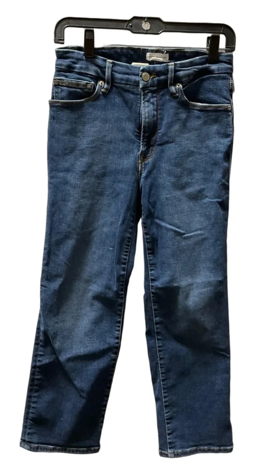 Jeans Straight By Good American In Blue Denim, Size: 8