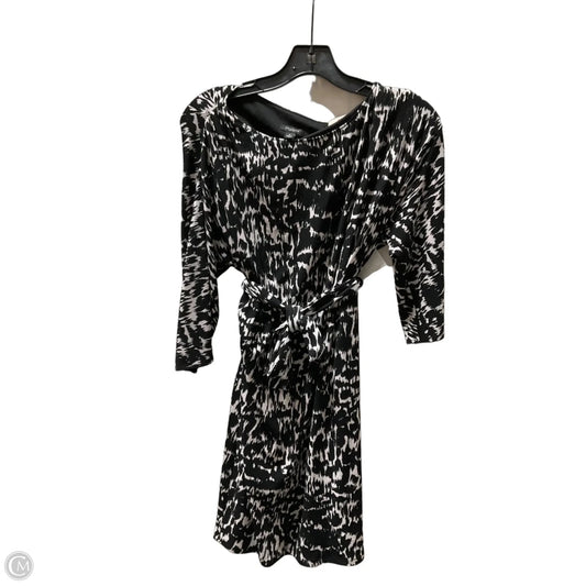 Top Long Sleeve By Ann Taylor In Black & White, Size: M