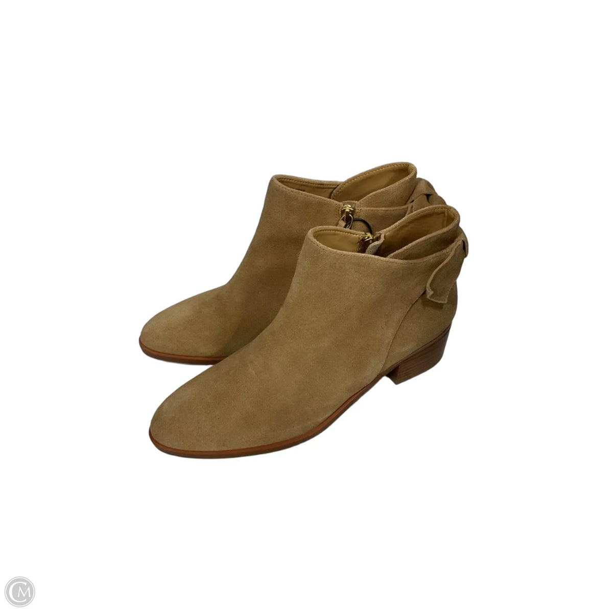 Boots Ankle Heels By Talbots In Beige, Size: 9