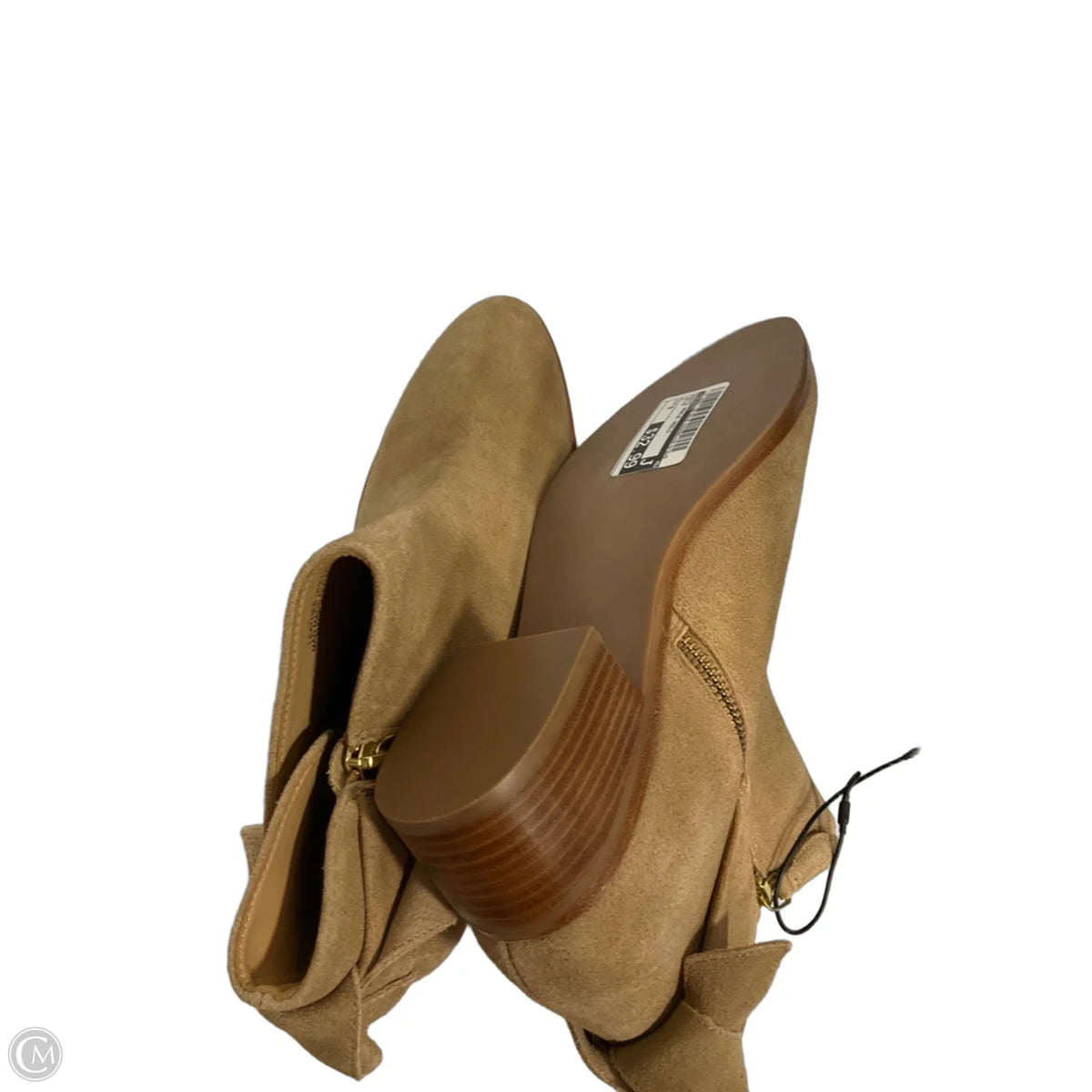 Boots Ankle Heels By Talbots In Beige, Size: 9