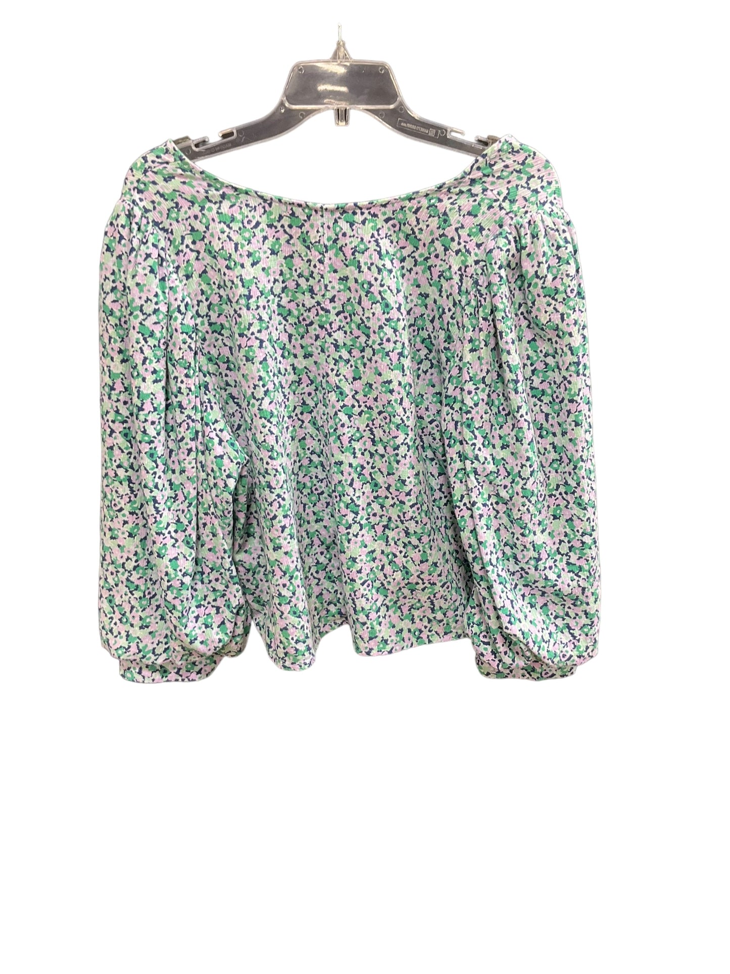 Floral Top Short Sleeve A New Day, Size Xl