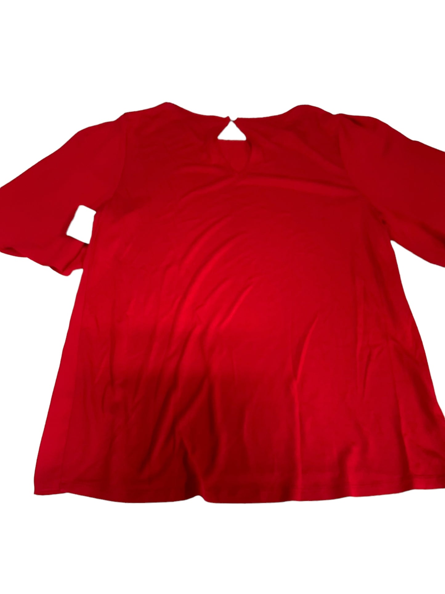 Red Top Short Sleeve Loft, Size S