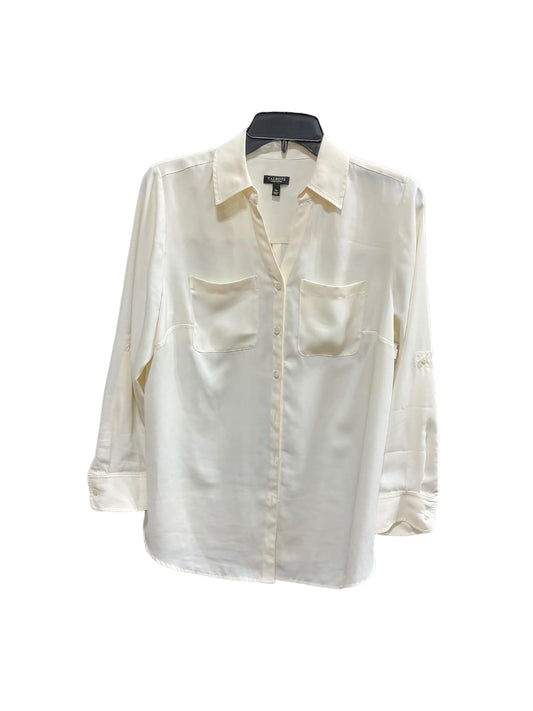 Cream Blouse Long Sleeve Talbots, Size Xl