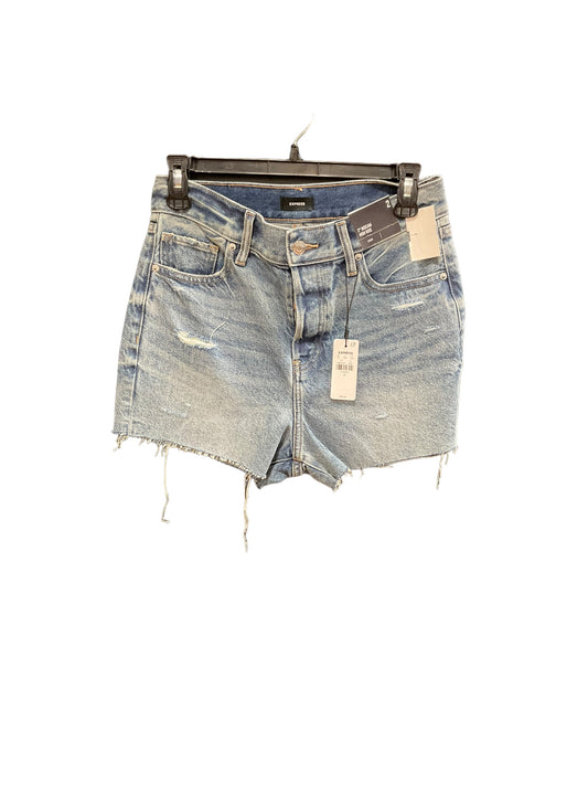 Blue Denim Shorts Express, Size 2