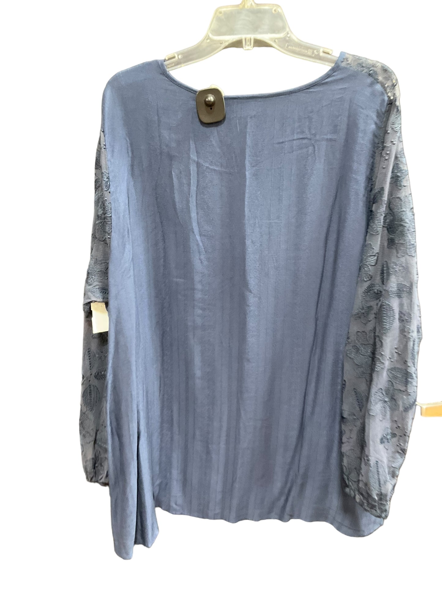 Blue Top Long Sleeve Lane Bryant, Size 2x