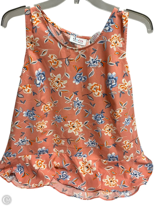 Tank Top By Denim And Company In Peach, Size: S