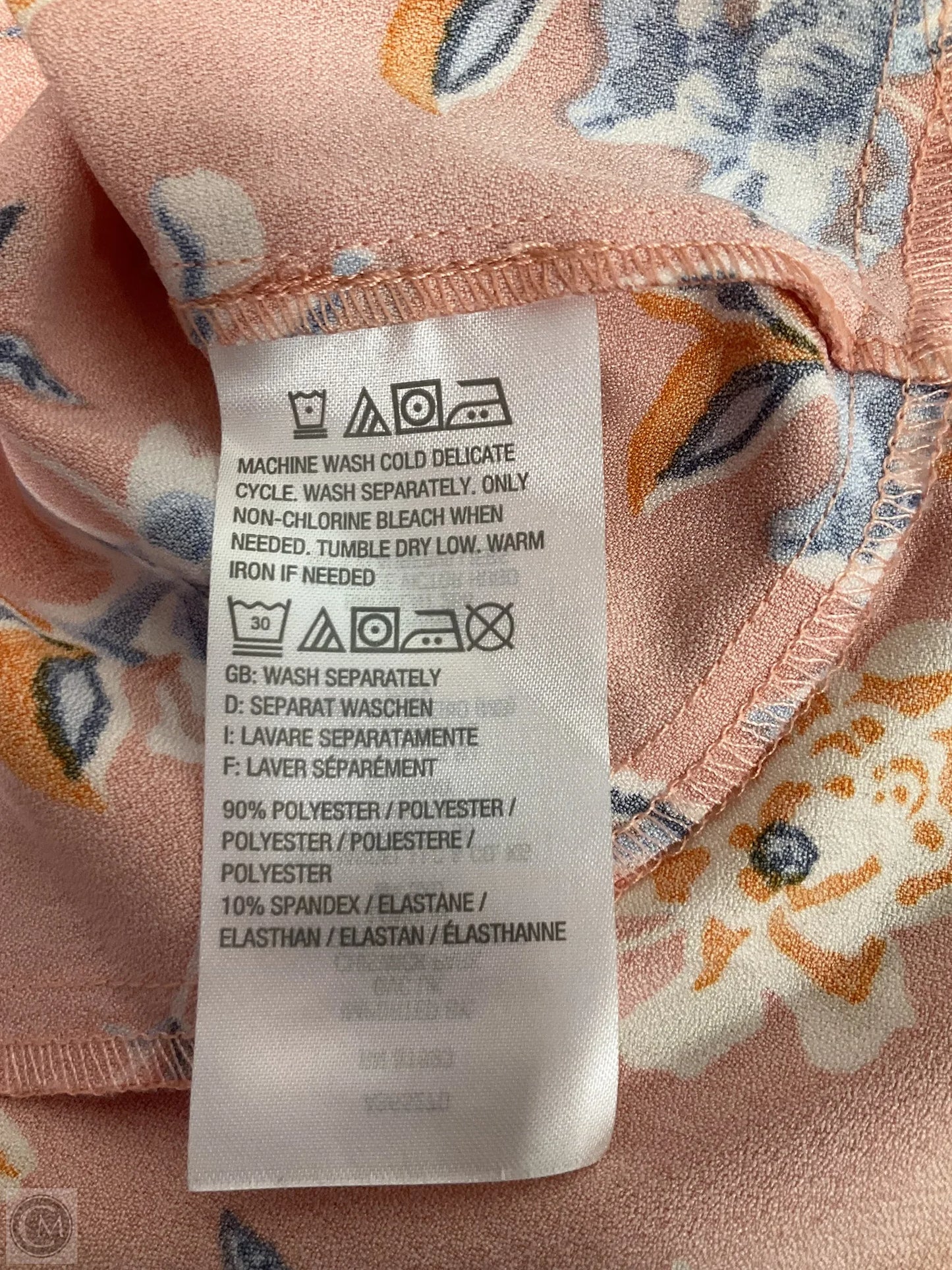 Tank Top By Denim And Company In Peach, Size: S